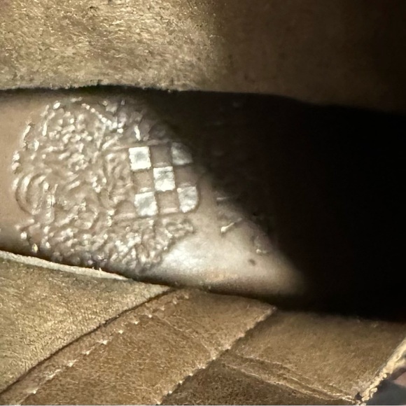 Vince Camuto Womens Beige Suede Connolly Mid-Shaft Boot Belted Chunky Heel  8.5 - Picture 10 of 14